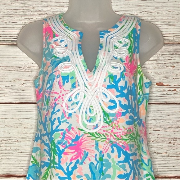 Lilly Pulitzer Harper Shift Dress in Coral Bay Sz XS - Picture 9 of 16